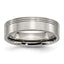Titanium Grooved 6mm Polished Band
