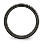 Titanium 8mm Black IP-plated Polished Band