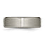 Chisel Titanium Brushed Center 1/20 Carat Diamond 7mm Band