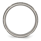 Chisel Titanium Brushed Celtic Laser Design 8mm Band