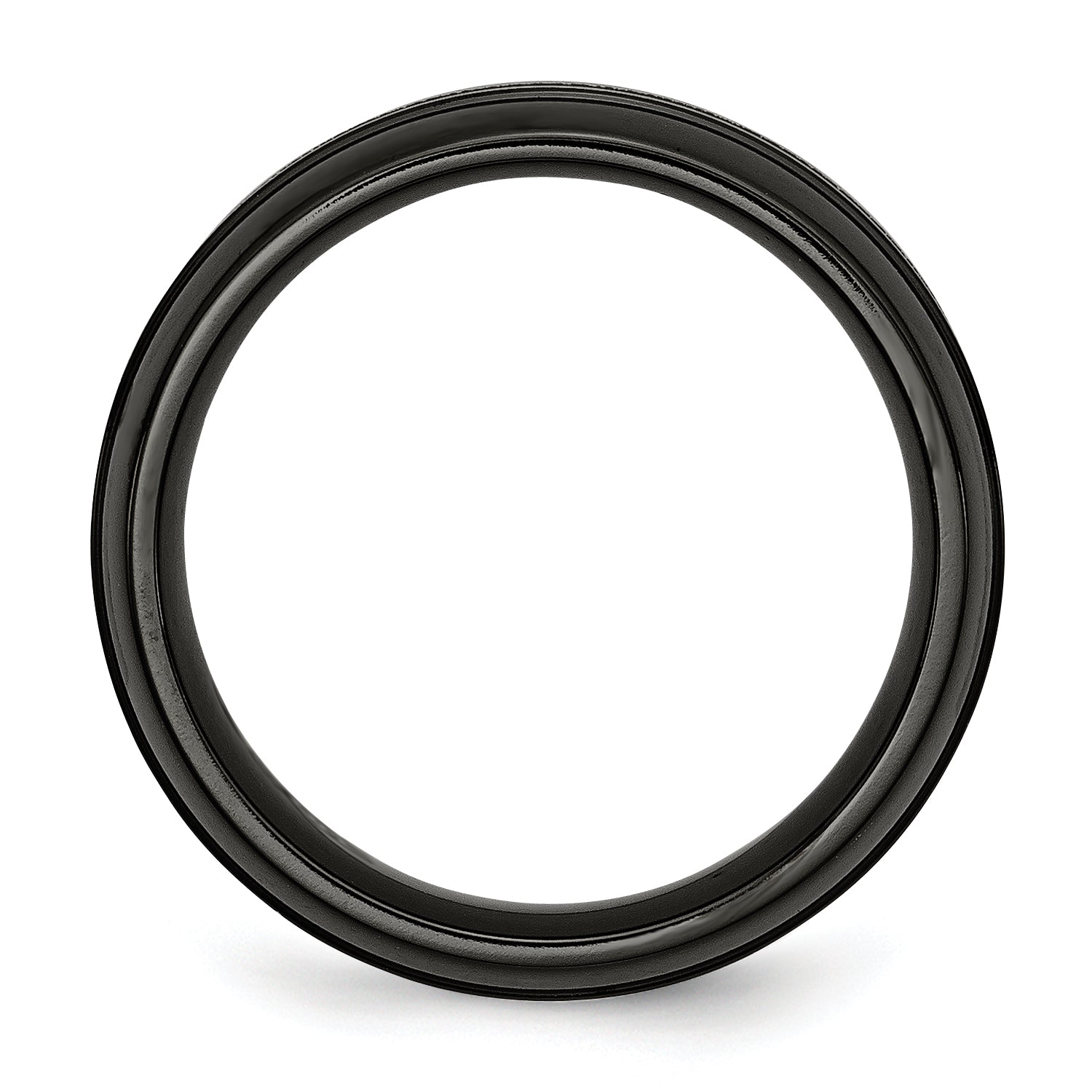 Titanium Grey & Black Ti Brushed and Polished 8mm Band Secondary image