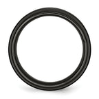 Titanium Grey & Black Ti Brushed and Polished 8mm Band
