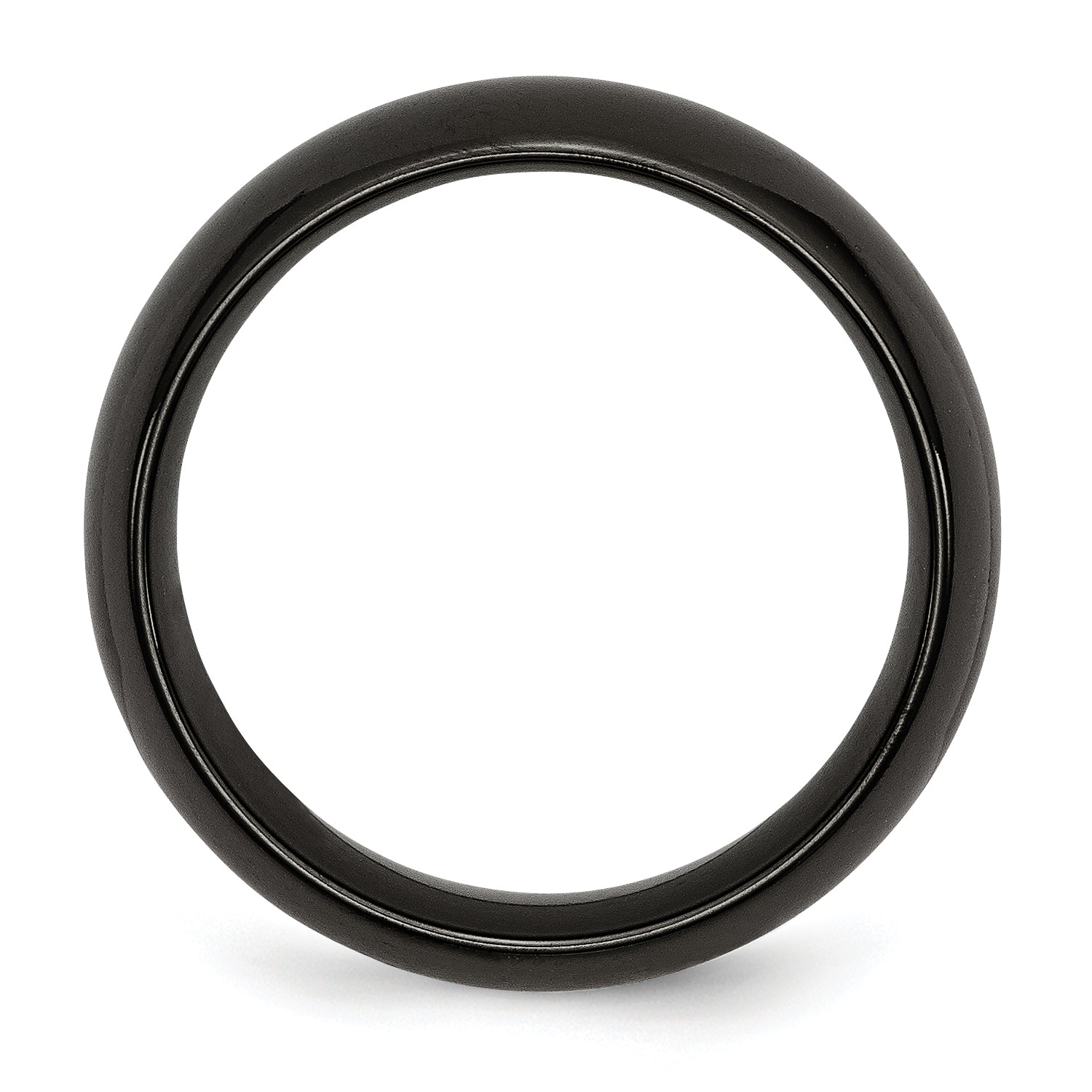 Chisel Titanium Black Ti Polished 8mm Band Secondary image