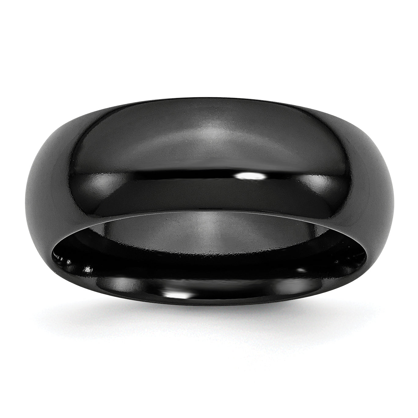 Chisel Titanium Black Ti Polished 8mm Band Main image