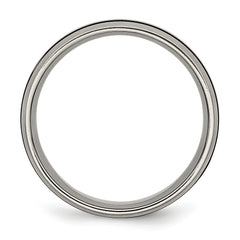 Titanium Enameled 8mm Satin Band