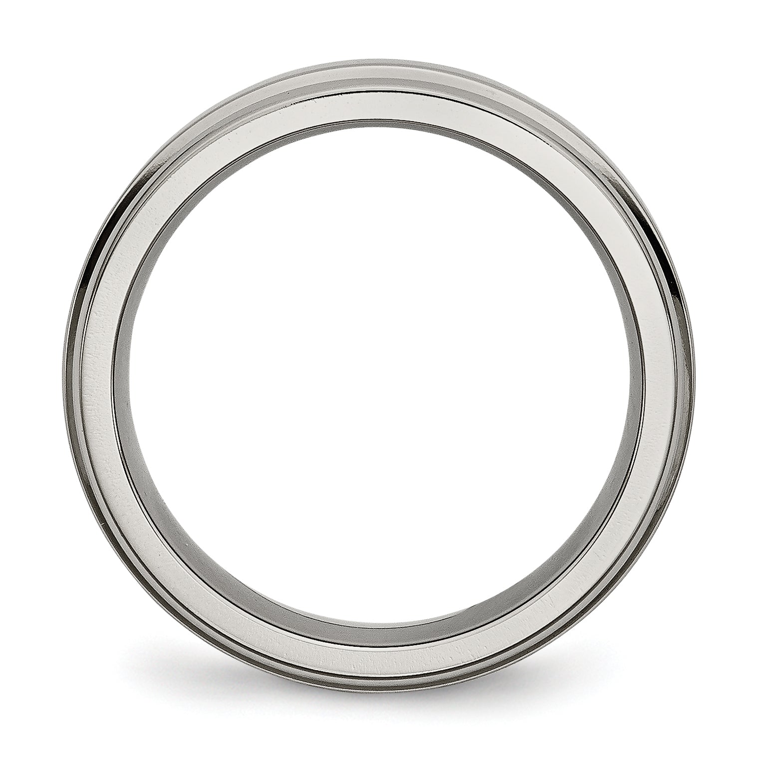 Chisel Titanium Polished 6mm Grooved Edge Band Secondary image