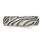 Titanium Grey Safari Etched and Domed 7.0mm Band