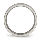 Chisel Titanium Polished 4mm Flat Comfort Fit Band