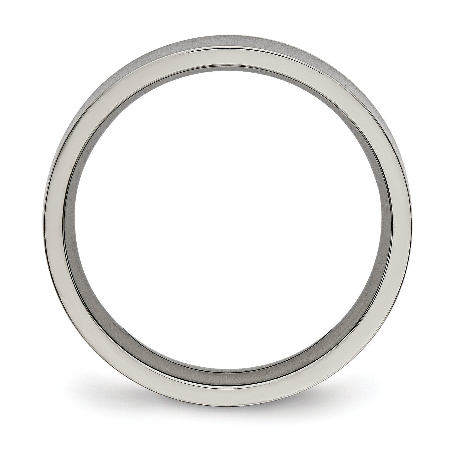 Chisel Titanium Polished 4mm Flat Comfort Fit Band