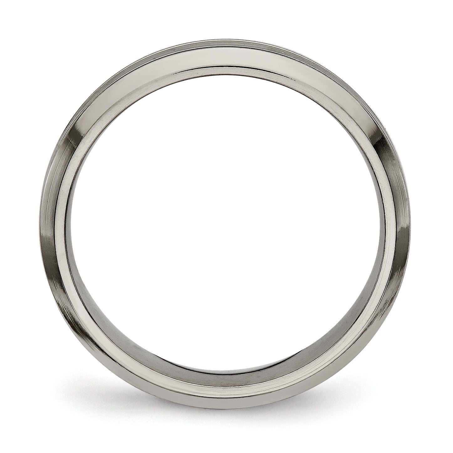 Grooved Comfort-Fit Wedding Band in Titanium, 3.75mm Secondary image