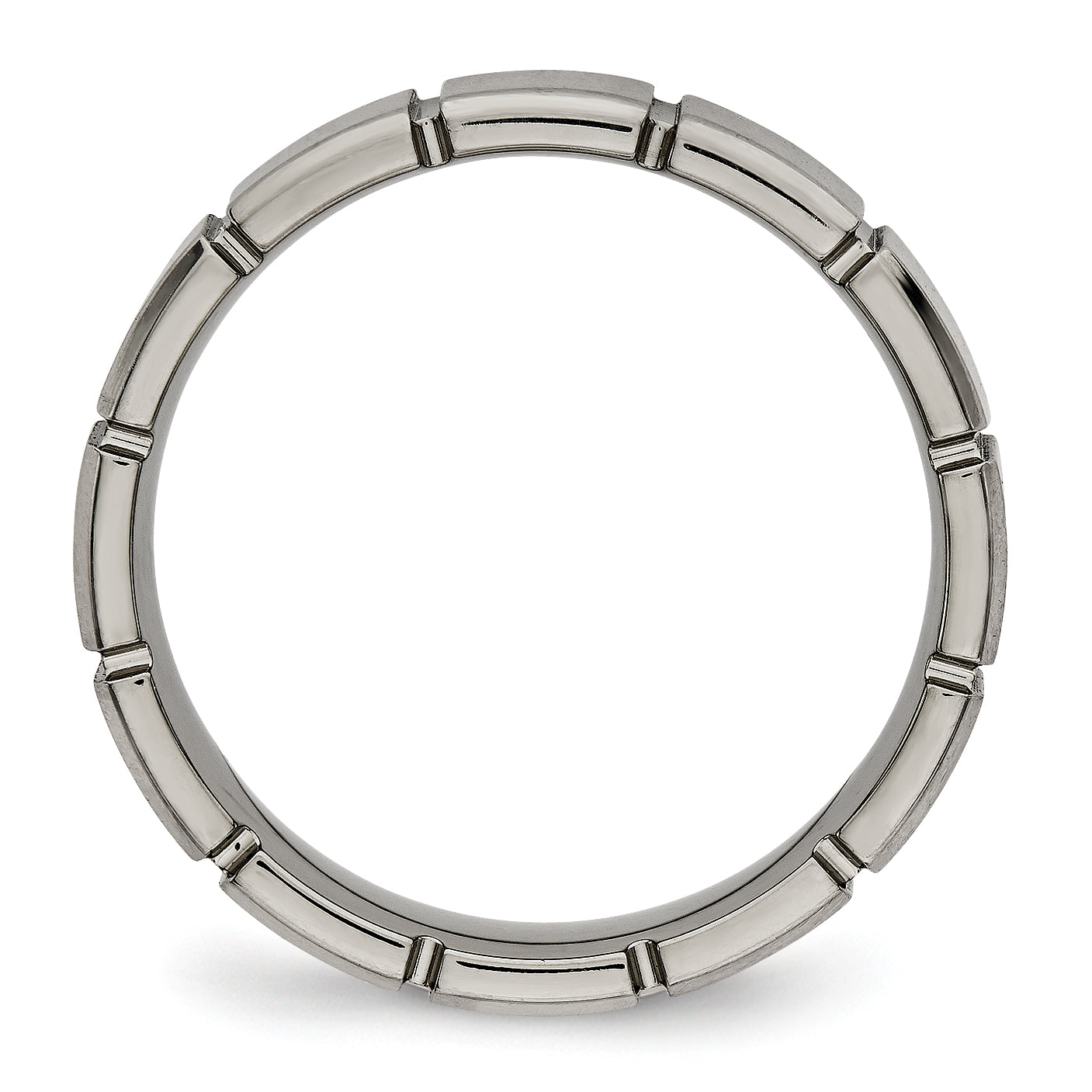 Titanium Brushed and Polished 5mm Grooved Band Secondary image