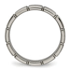 Titanium Brushed and Polished 5mm Grooved Band
