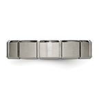 Titanium Brushed and Polished 5mm Grooved Band
