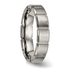Titanium Brushed and Polished 5mm Grooved Band