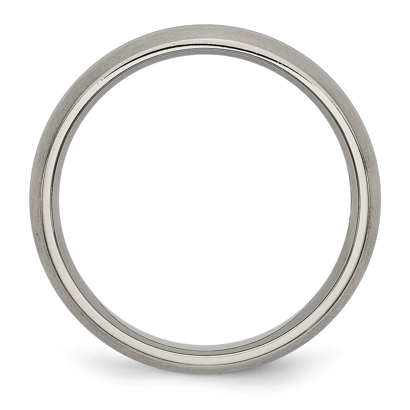 Chisel Titanium Brushed Center 6mm Grooved Band Secondary image