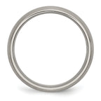 Chisel Titanium Brushed Center 6mm Grooved Band