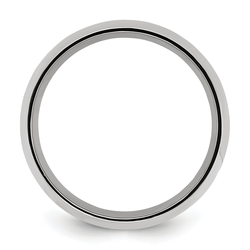 Chisel Titanium Yellow IP-plated Grooved 8mm Polished Band