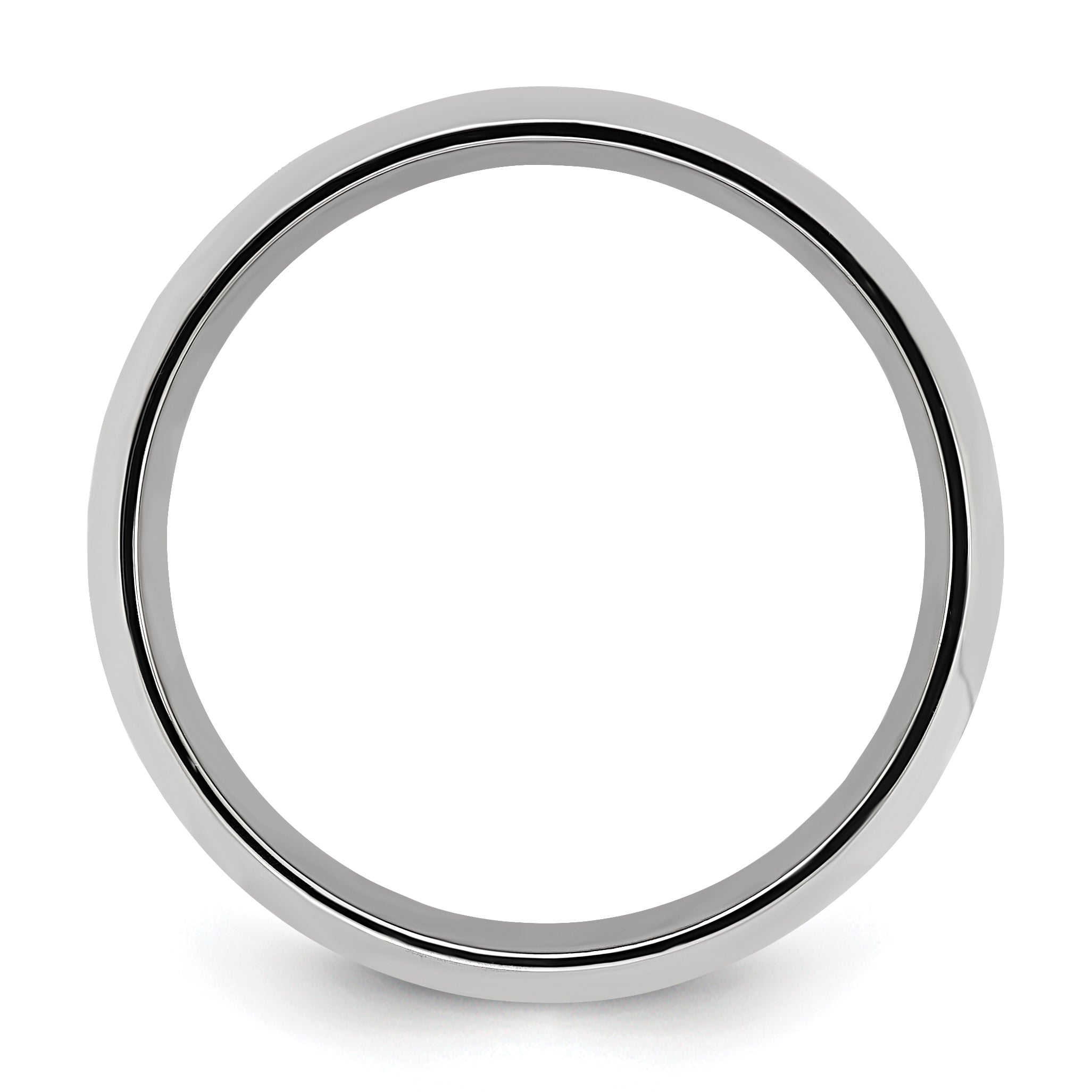 Chisel Titanium Yellow IP-plated Grooved 8mm Polished Band