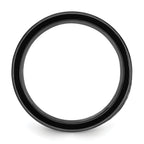 Chisel Titanium Black IP-plated Mother of Pearl Inlay 8mm Band