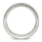 Chisel Titanium Brushed Laser Design 8mm Band