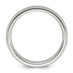 Chisel Titanium Polished and Textured 6mm Band