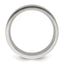Chisel Titanium Polished Laser-cut Grooved 8mm Band