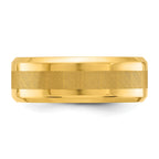 Chisel Titanium Polished Yellow IP-plated Brushed Center 8mm Band