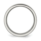 Titanium Grooved 8mm Brushed and Polished Band