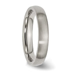 Chisel Titanium Brushed 4mm Half Round Band