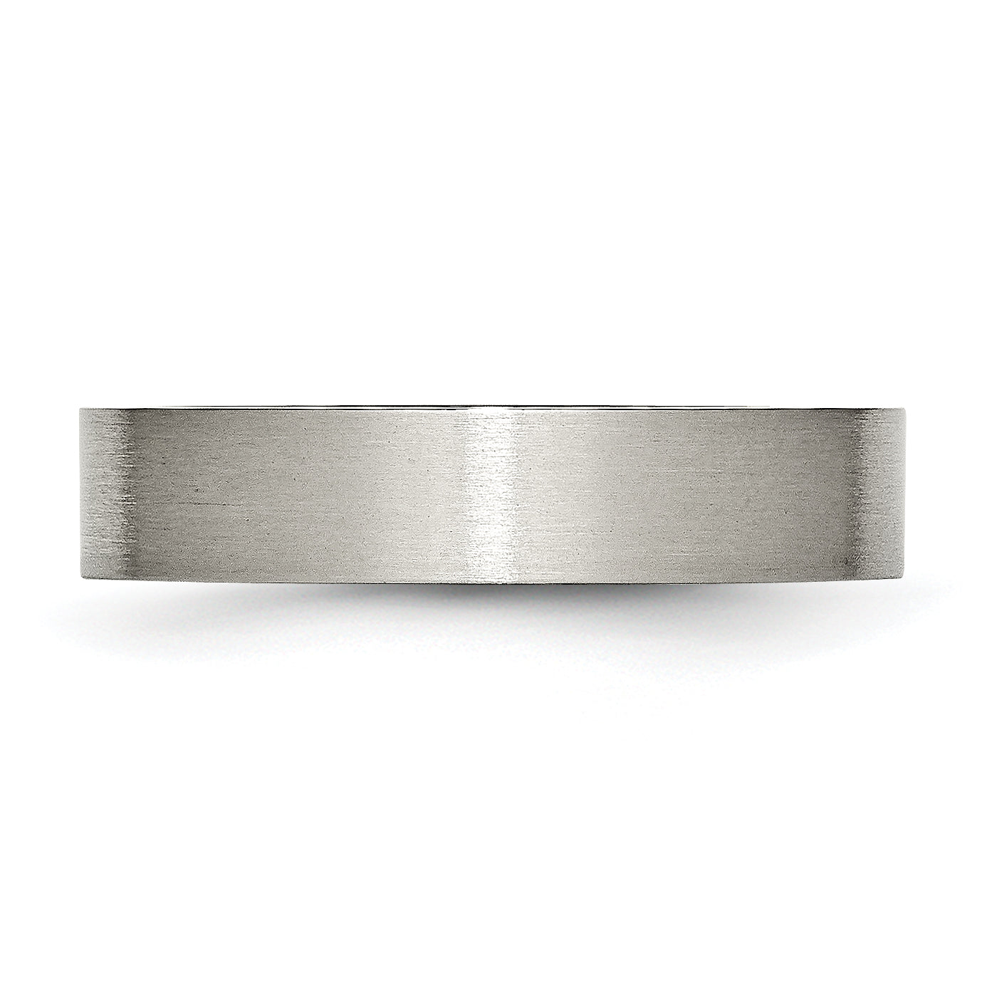 Brushed Comfort-Fit Wedding Band in Titanium, 5mm Secondary image