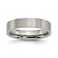 Chisel Titanium Brushed 5mm Flat Band