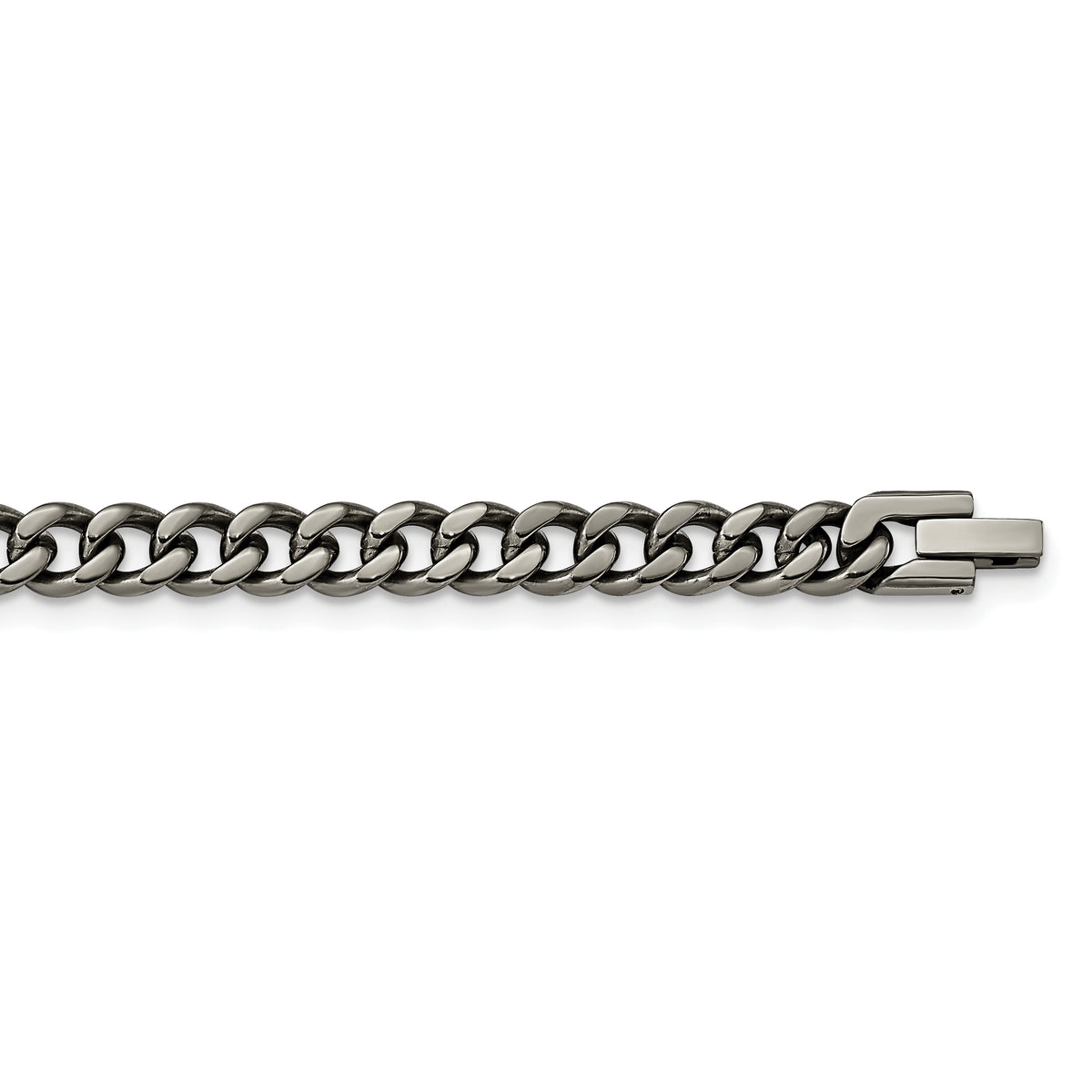 Titanium Polished 7.5mm Curb Chain Bracelet for Men Main image