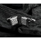 Chisel Titanium Polished with Black and Green Carbon Fiber Inlay 8mm Band