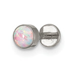 Polished Opal Titanium Labret Stud