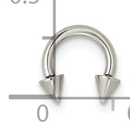 Polished Arrow Titanium Septum Ring