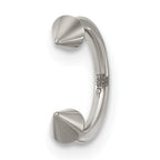 Polished Arrow Titanium Septum Ring