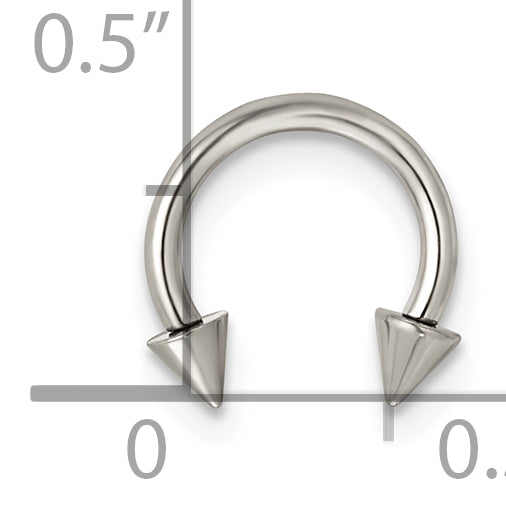 Polished Arrow Titanium Septum Ring
