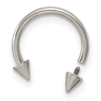 Polished Arrow Titanium Septum Ring