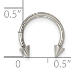 Polished Arrow Titanium Septum Ring