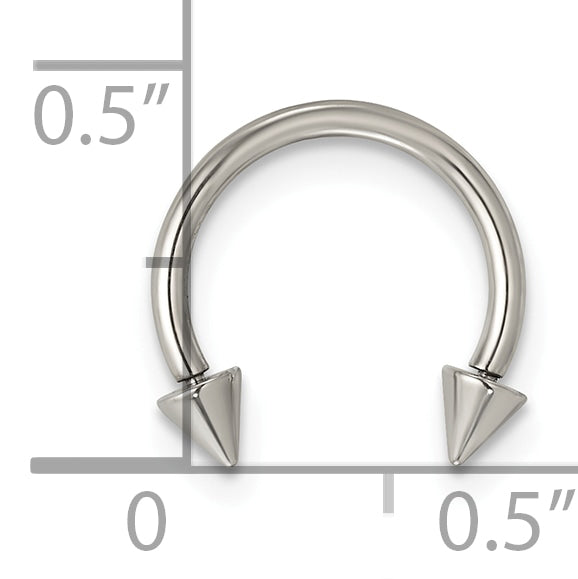 Polished Arrow Titanium Septum Ring