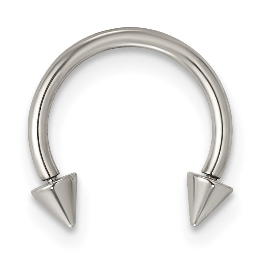 Polished Arrow Titanium Septum Ring