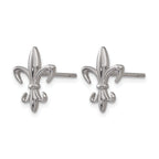 Titanium Polished Button Earrings