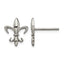 Titanium Polished Button Earrings