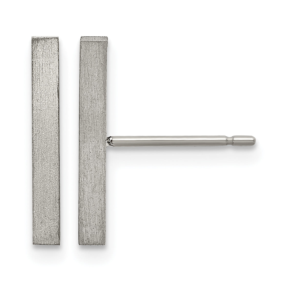 Titanium Brushed Drop Dangle Earrings for Women Main image