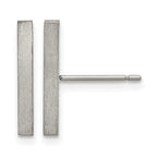Titanium Brushed Drop Dangle Earrings for Women