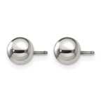 Titanium Polished Ball Earrings