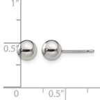 Titanium Polished Ball Earrings