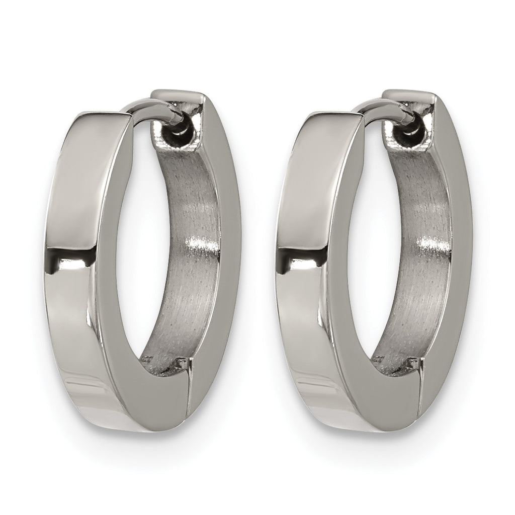 Titanium Polished Huggie Hoop Earrings for Women