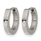 Titanium Polished Huggie Hoop Earrings for Women