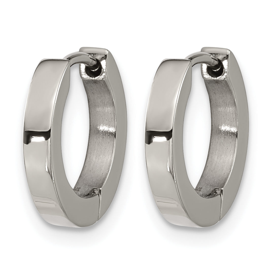 Titanium Polished Huggie Hoop Earrings for Women